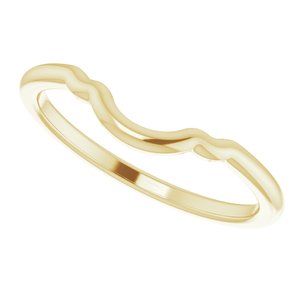 14K Yellow Band for 5.2 mm, 5.8 mm and 6.5 mm Engagement Ring - BN & CO JEWELRY