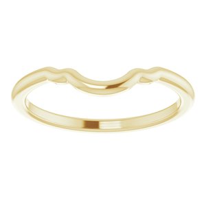 14K Yellow Band for 5.2 mm, 5.8 mm and 6.5 mm Engagement Ring - BN & CO JEWELRY