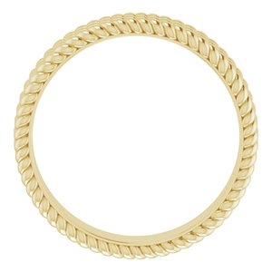 14K Yellow 5.25 mm 3-Layered Stacked Rope Band Size 6 - BN & CO JEWELRY