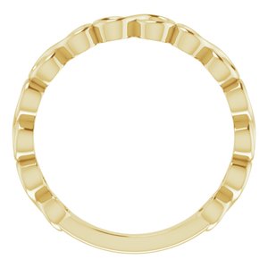 14K Yellow Infinity Stackable Ring - BN & CO JEWELRY