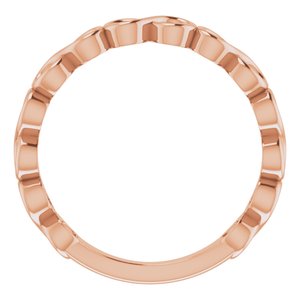 14K Rose Infinity Stackable Ring - BN & CO JEWELRY