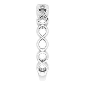 Sterling Silver Infinity Stackable Ring - BN & CO JEWELRY