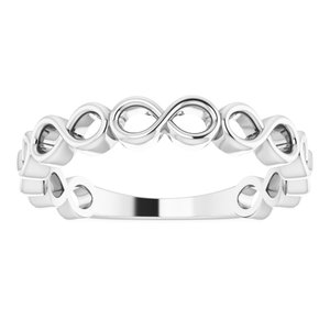 Sterling Silver Infinity Stackable Ring - BN & CO JEWELRY