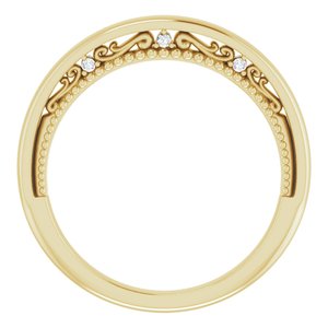 14K Yellow .03 CTW Natural Diamond Band - BN & CO JEWELRY