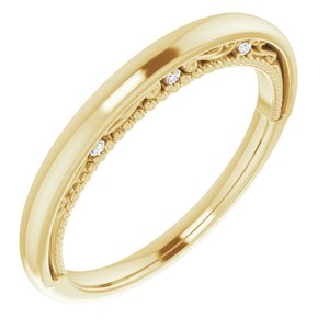 14K Yellow .03 CTW Natural Diamond Band - BN & CO JEWELRY