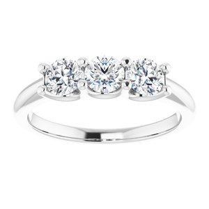 14K White 3/5 CTW Natural Diamond Anniversary Band - BN & CO JEWELRY