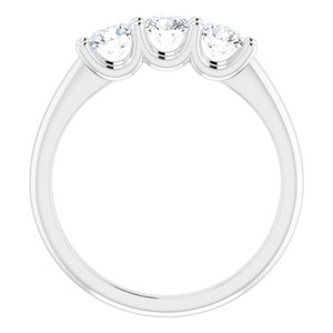 14K White 3/5 CTW Natural Diamond Anniversary Band - BN & CO JEWELRY