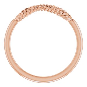14K Rose Infinity-Inspired Rope Ring - BN & CO JEWELRY