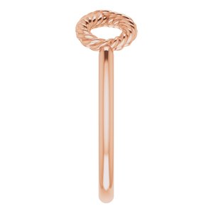 14K Rose Infinity-Inspired Rope Ring - BN & CO JEWELRY
