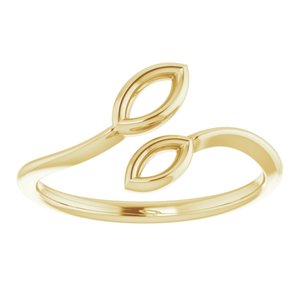 14K Yellow Double Marquise Shape Ring - BN & CO JEWELRY