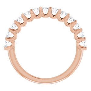 14K Rose 9/10 CTW Lab-Grown Diamond Anniversary Band - BN & CO JEWELRY