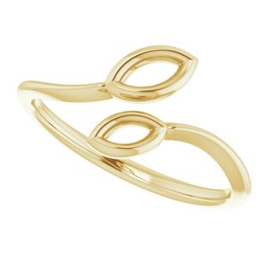 14K Yellow Double Marquise Shape Ring - BN & CO JEWELRY