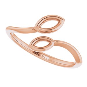 14K Rose Double Marquise Shape Ring - BN & CO JEWELRY