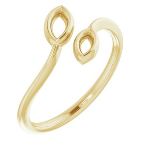 14K Yellow Double Marquise Shape Ring - BN & CO JEWELRY