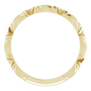 14K Yellow .02 CTW Natural Diamond Anniversary Band - BN & CO JEWELRY