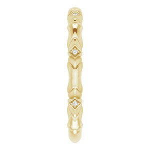 14K Yellow .02 CTW Natural Diamond Anniversary Band - BN & CO JEWELRY