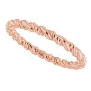 14K Rose Rope Band Size 6 - BN & CO JEWELRY