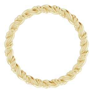 14K Yellow Rope Band Size 5 - BN & CO JEWELRY