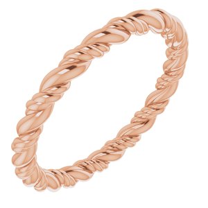 14K Rose Rope Band Size 4.5 - BN & CO JEWELRY
