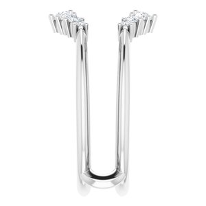 14K White 1/4 CTW Lab-Grown Diamond Ring Guard - BN & CO JEWELRY