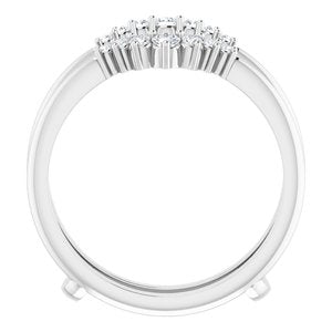 14K White 1/4 CTW Lab-Grown Diamond Ring Guard - BN & CO JEWELRY