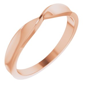 14K Rose 3 mm Stackable Twist Ring - BN & CO JEWELRY