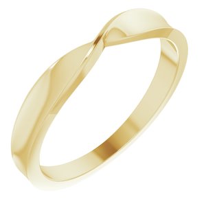 14K Yellow 3 mm Stackable Twist Ring - BN & CO JEWELRY