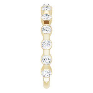 14K Yellow 1/2 CTW Lab-Grown Diamond Anniversary Band - BN & CO JEWELRY