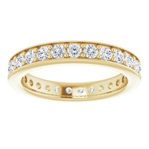 14K Yellow 3/4 CTW Diamond Eternity Band - BN & CO JEWELRY