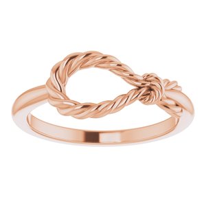 14K Rose Rope Knot Ring - BN & CO JEWELRY