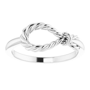 Sterling Silver Rope Knot Ring - BN & CO JEWELRY