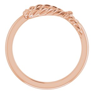 14K Rose Rope Knot Ring - BN & CO JEWELRY