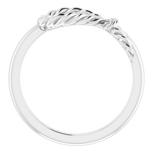 Sterling Silver Rope Knot Ring - BN & CO JEWELRY