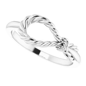 Sterling Silver Rope Knot Ring - BN & CO JEWELRY