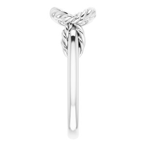 Sterling Silver Rope Knot Ring - BN & CO JEWELRY