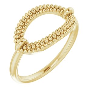 14K Yellow Beaded Ring - BN & CO JEWELRY