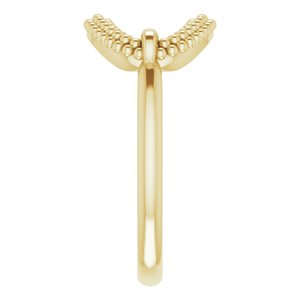 14K Yellow Beaded Ring - BN & CO JEWELRY