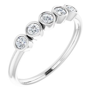 Platinum 1/3 CTW Diamond Ring - BN & CO JEWELRY