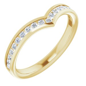 14K Yellow 1/4 CTW Natural Diamond Band - BN & CO JEWELRY