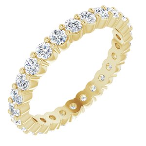 14K Yellow 7/8 CTW Natural Diamond Eternity Band Size 7 - BN & CO JEWELRY