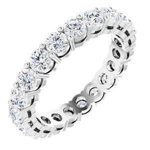 Platinum 2 1/8 CTW Natural Diamond Eternity Band Size 6.5 - BN & CO JEWELRY