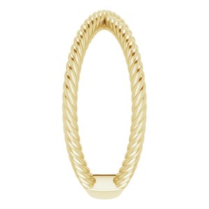 14K Yellow Criss-Cross Rope Ring - BN & CO JEWELRY