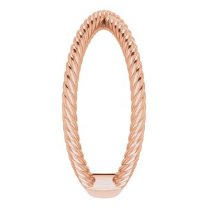 14K Rose Criss-Cross Rope Ring - BN & CO JEWELRY