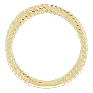 14K Yellow Criss-Cross Rope Ring - BN & CO JEWELRY