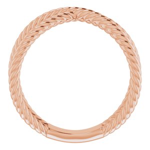14K Rose Criss-Cross Rope Ring - BN & CO JEWELRY