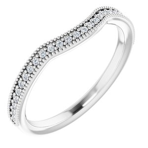 14K White 1/8 CTW Natural Diamond Wrap Ring - BN & CO JEWELRY