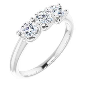 14K White 3/5 CTW Natural Diamond Anniversary Band - BN & CO JEWELRY