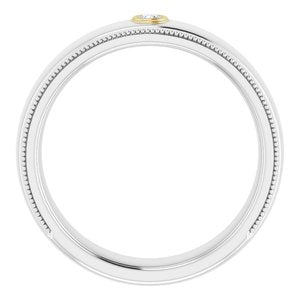 14K White/Yellow .06 CTW Natural Diamond Ring - BN & CO JEWELRY