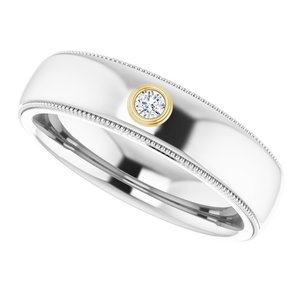14K White/Yellow .06 CTW Natural Diamond Ring - BN & CO JEWELRY