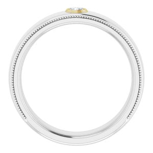 14K White/Yellow 1/10 CTW Natural Diamond Ring - BN & CO JEWELRY